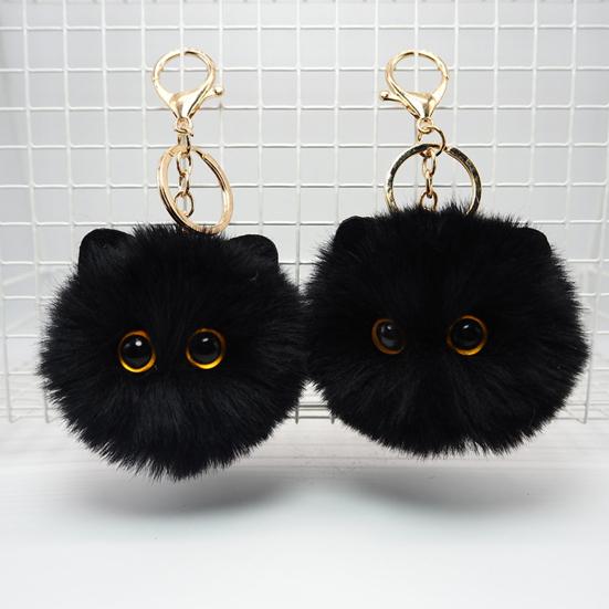Plüschkatze Schlüsselanhänger Pelzball Puppe Tasche Anhänger Schlüssel Rucksack Geldbörse Zubehör Auto Innenraum Dekoration