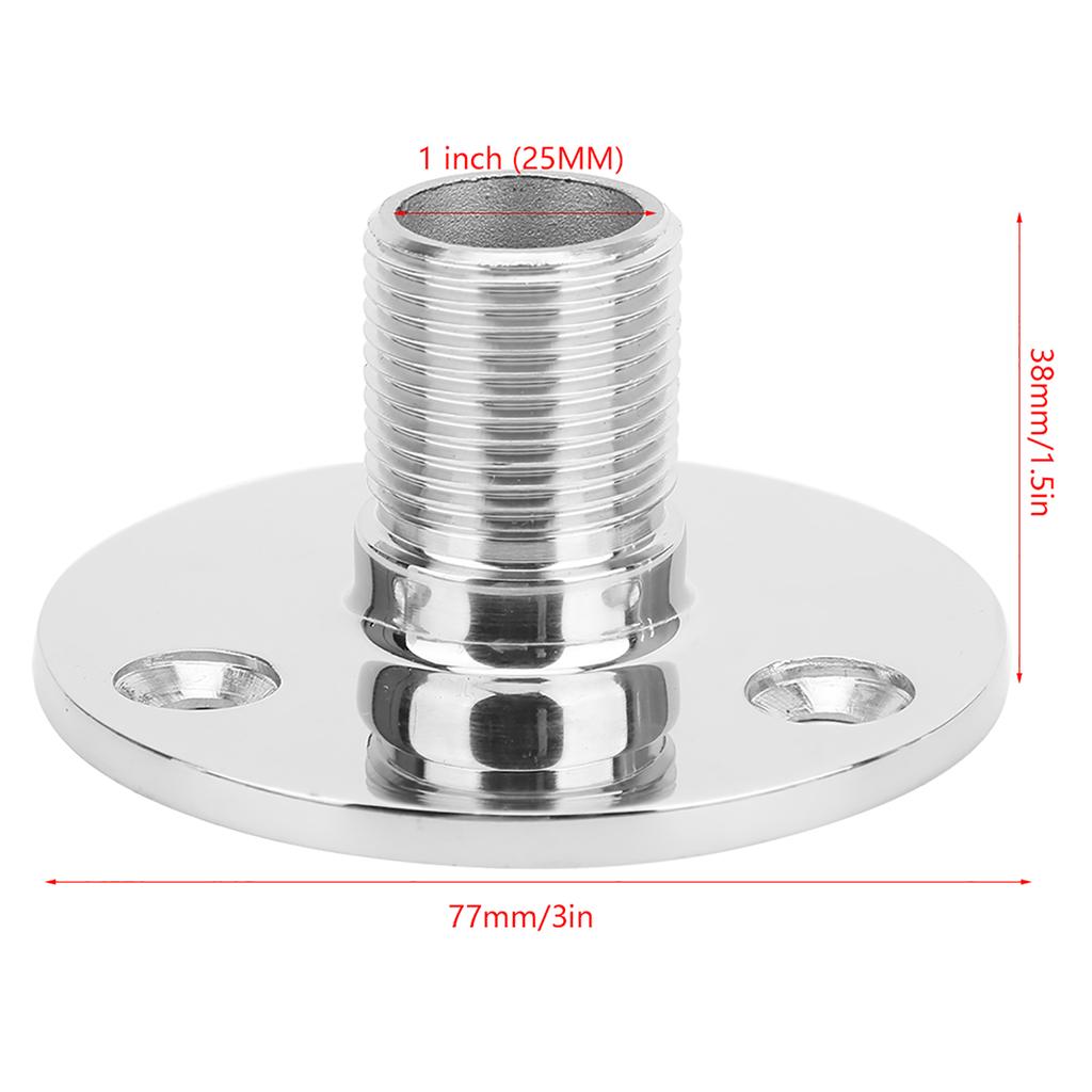 Marine Antenna Base Mount 316 Stainless Steel Male Thread Antenna Base Boat Accessories