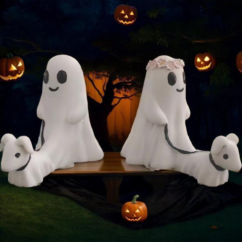 Neue Halloween Geist Hund Spaziergang Dekoration Ornament Dekoration Zuhause Hof Dekoration Geist Horror Kunst