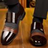 Men's Dress Shoes Slip On Oxford Shoes Luxury Lacquer Wedding Shoe Pointed Toe Casual Loafers Classic Business Men Leather Shoes