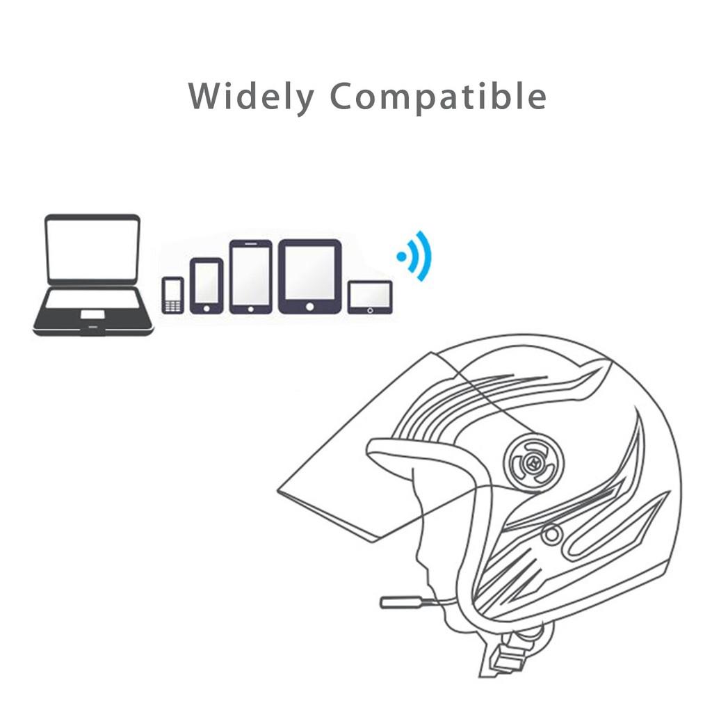 Kabelloses Moto-Helm-Headset mit Anti-Interferenz, Bluetooth, wasserdicht, Freisprecheinrichtung, Bluetooth-Intercom für Motorrad, 3,7 V, USB