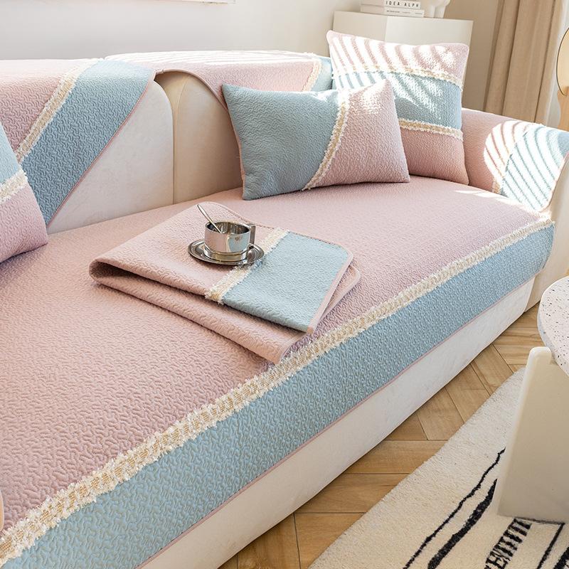 Nordic Simple Sofa Cushion Non Slip Fabric Cover Universal Four Seasons Living Room Decor Internet Celebrity 70*70