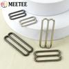 Meetee 30Pcs 20/25/30/40/50mm Metal Tri-Glide Adjust Buckles Bra Strap Clasp Decoration Underwear Ring Hook Sewing Accessories