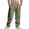 American Hot Sale Men's Loose Casual Linen Hip Hop Beach Sports Wide Leg Pants Men