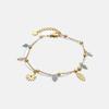 Bracelet - Luxenter - Thase - finition or jaune 18k - Cristal bleu foncé - 16 cm + 3 cm de rallonge