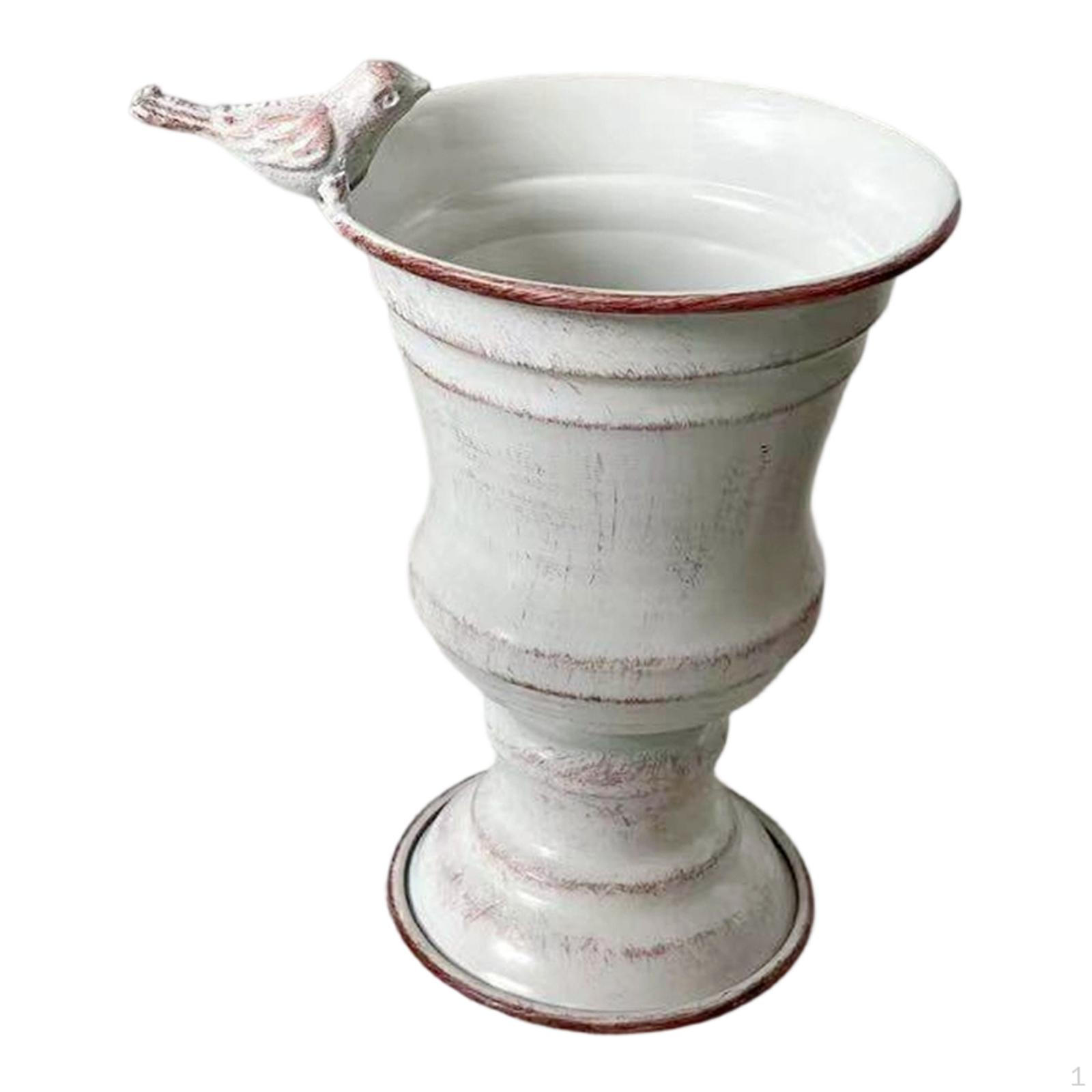 

Decorative Flower Pot for Indoor Plants with Drainage Hole, Vase And Planter Office, Kitchen, белый
