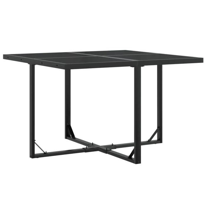 VidaXL Ensemble à manger de jardin 5 pcs noir textilène, ensemble à manger d'extérieur, meuble à manger de jardin, table et 3295118