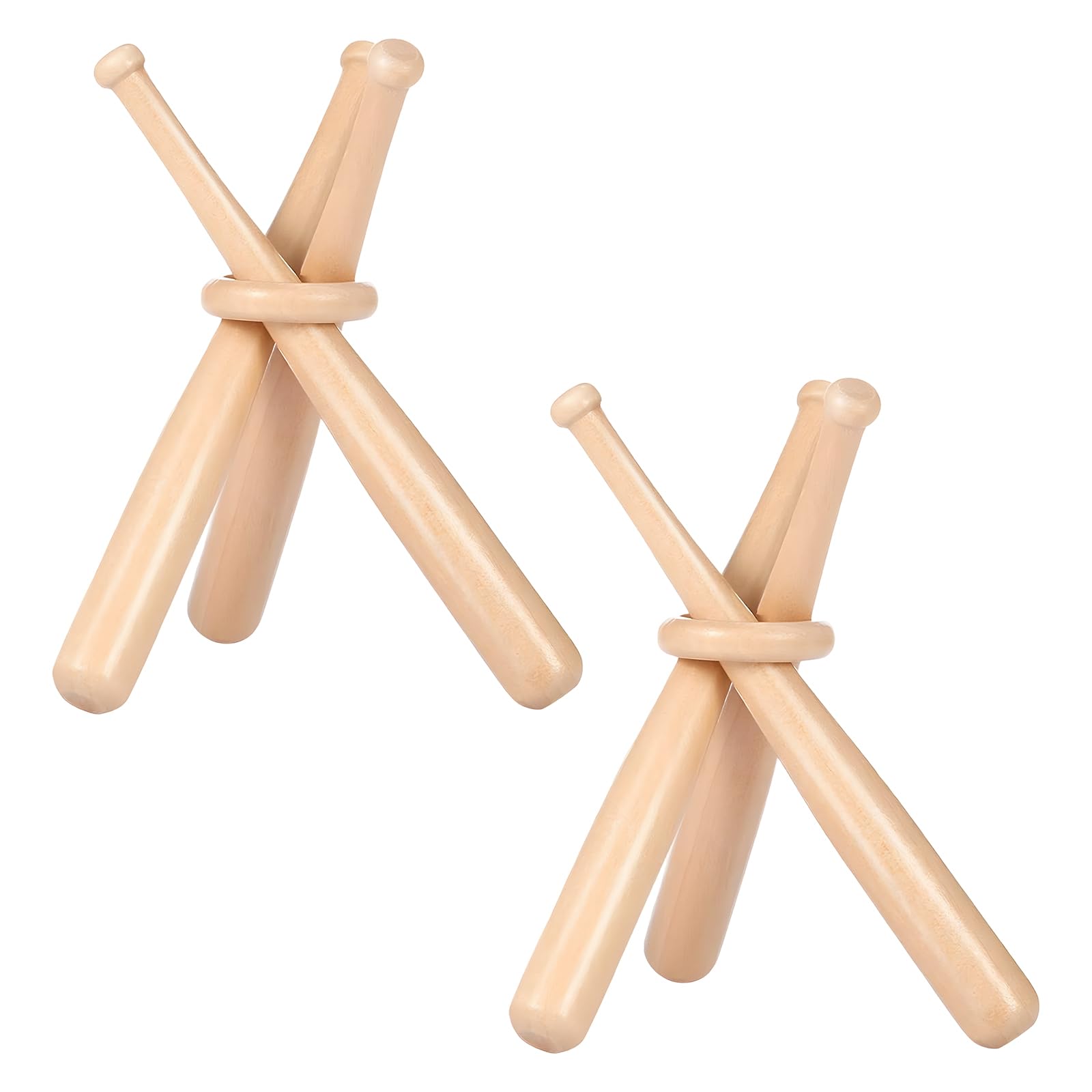 

Set of 2 Wooden Mini Baseball Bats, Perfect as a Gift, Signed Ball Display Rack, Perfect for Displaying Collections, Polished Finish, and Home Decor