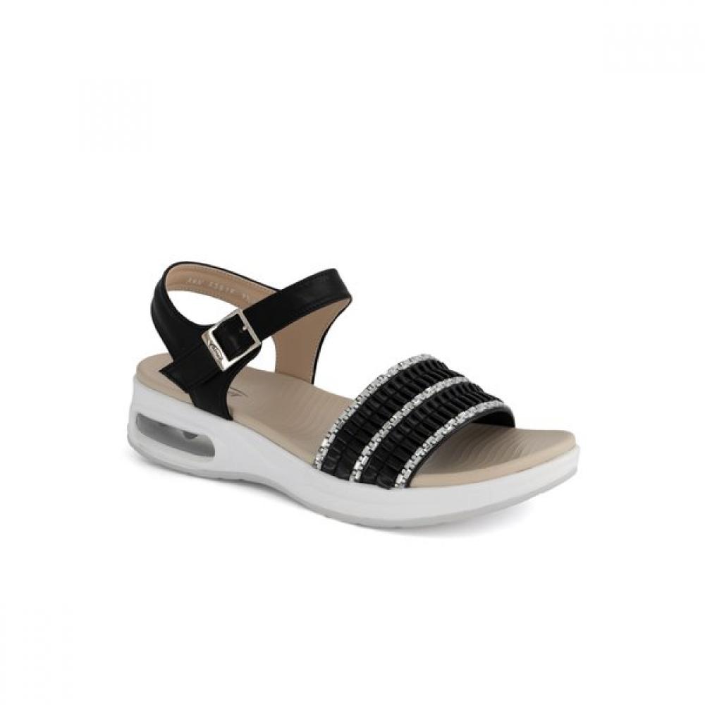Vainer Women Comfort Velcro Sandals Black 361f0v1ba 230