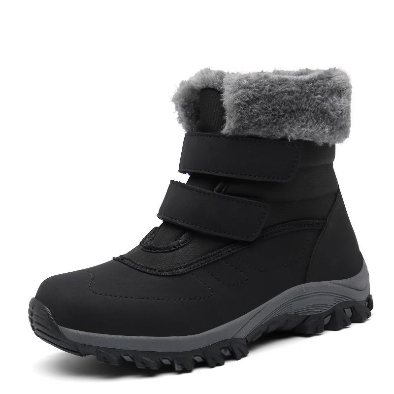Large size women s shoes autumn and winter women s high-top velvet cotton shoes thickened snow boots elderly mother shoes 36