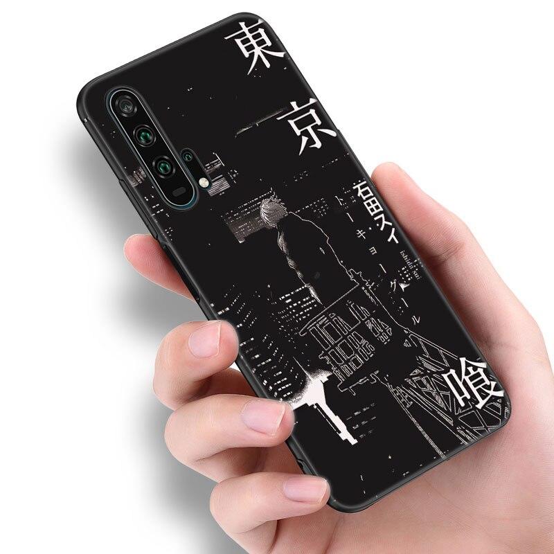 Anime Tokyo Ghoul kwiaty etui na telefon dla Huawei Honor 7A 8A 9X20 Pro 8 10X Lite 7S 8C 8S 8X 9A 9C 10i 20i 30i 20E 20S okładka