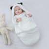 Inverno bebê meninos meninas cobertor envoltório dupla camada de lã bebê swaddle saco de dormir para recém-nascidos cobertor de cama do bebê