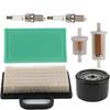 499486 499486S 698754 Air Filter + 691035 845125 Fuel Filter + 492932S 492932 696854 Oil Filter for Briggs & Stratton 401577 405577 406777 407777