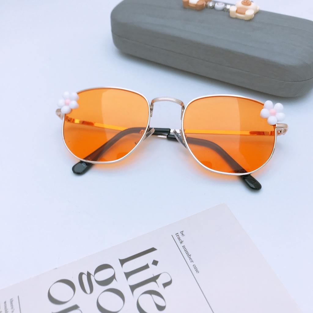 Fashion Metal Frame Children'S Sunglasses Diy Cute Baby Sunglasses Sunscreen Uv Protection Sunglasses