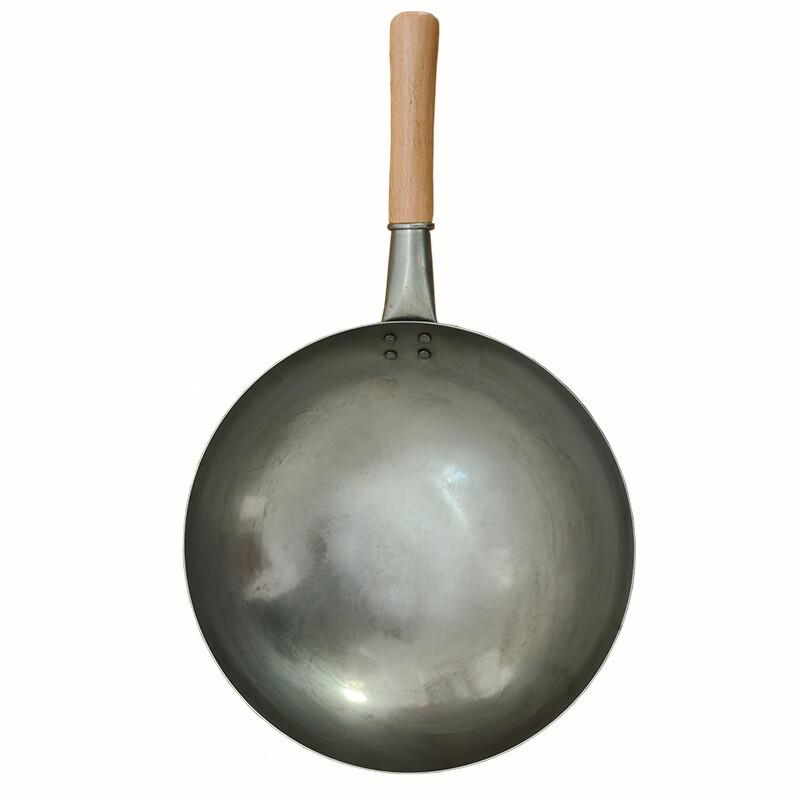 Traditional Hand-Forged Wrought Iron Wok