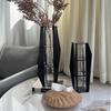 Creative Glass Vases Living Room Desktop Flower Bottle Balcony Decoration Vases Ornament Modern Garden Storage Bottle Ornament