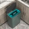 Intelligent Trash Container with Sensors Lid Fashion Automatic Garbage Can for Various Room Placement Trash Bin