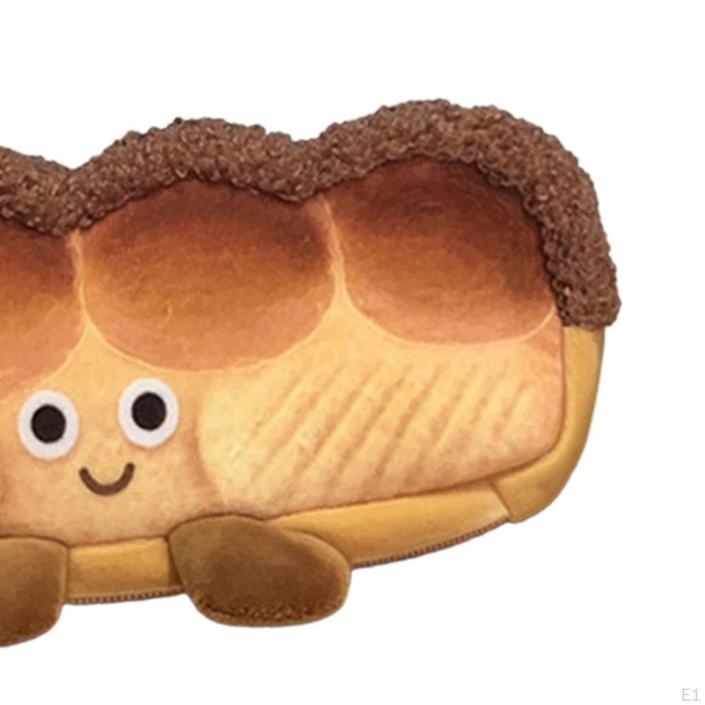 Plush Bread Pencil Case Pen Bag Cartoon Portable Lightweight Stationery Pouch
