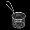 Round Shape French Fry  Basket With Handle Fries Holder Table Serving Food Container  Coffee Shop