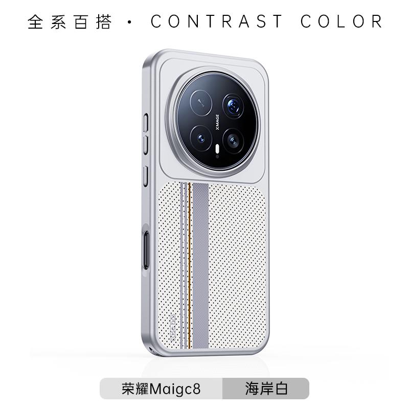 For Honor Magic8 and Magic 8 Pro Magsafe Magnetic Case Protective Flower sea Series Mobile Phone Back Cover