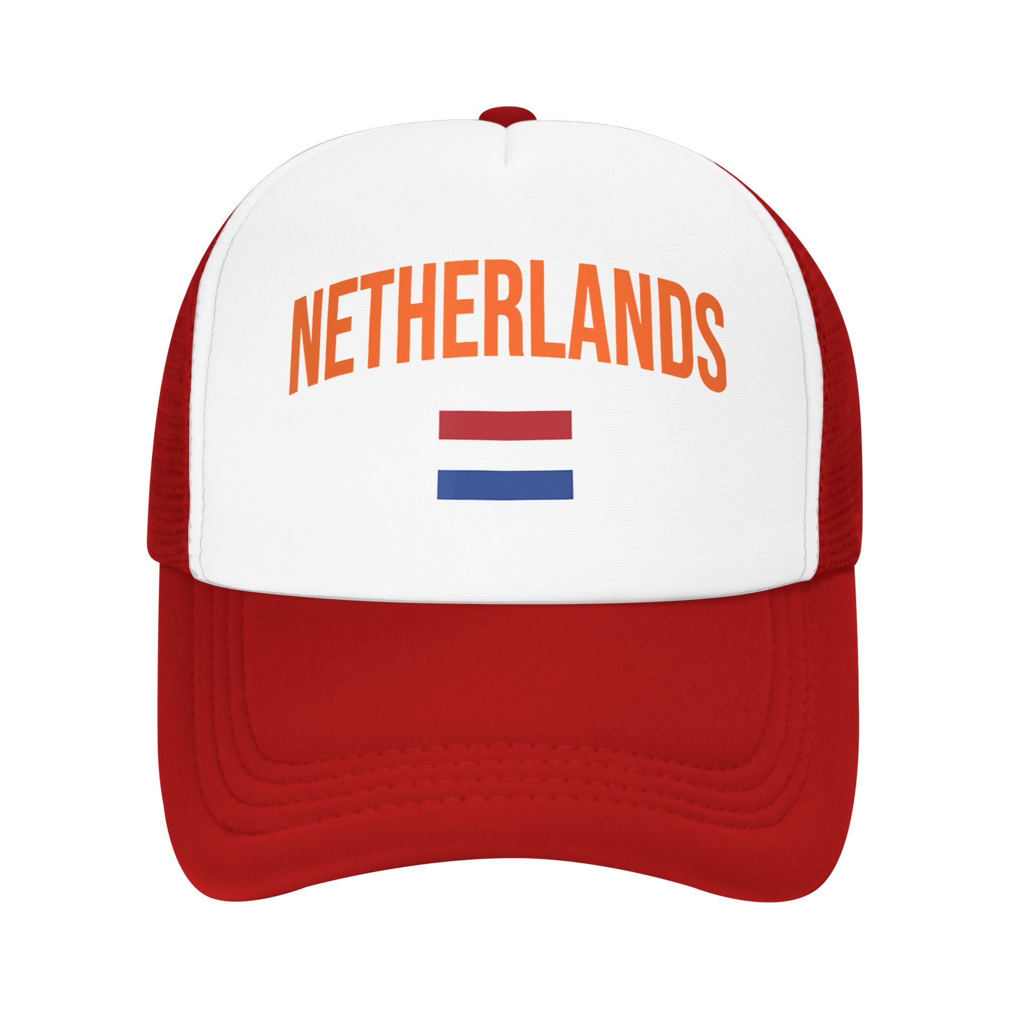 Netherlands Flag of Nederland Mesh Baseball Cap Adult Outdoor Trucker Worker Cap Hats Adjustable Summer Trucker Cap One Size