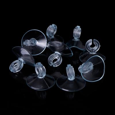 10 Stück pro Packung Aquariumfisch für Tank Saugnapf Ersatzclip Saugnapf Schlauchhalter Weicher transparenter Kunststoff 30mm Durchmesser