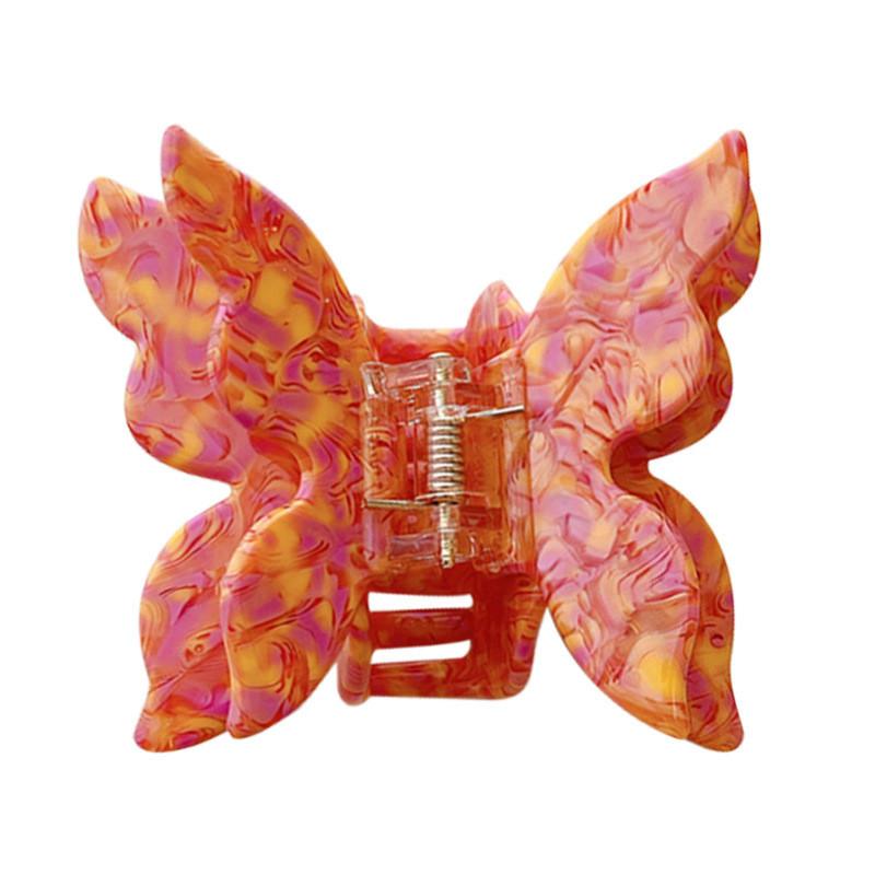 Handcrafted Acetate Material Butterfly Hair Clip For Stylish Updos And Casual Looks