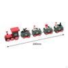 Christmas Wooden Train Crafts Home Decor Painted for Festival