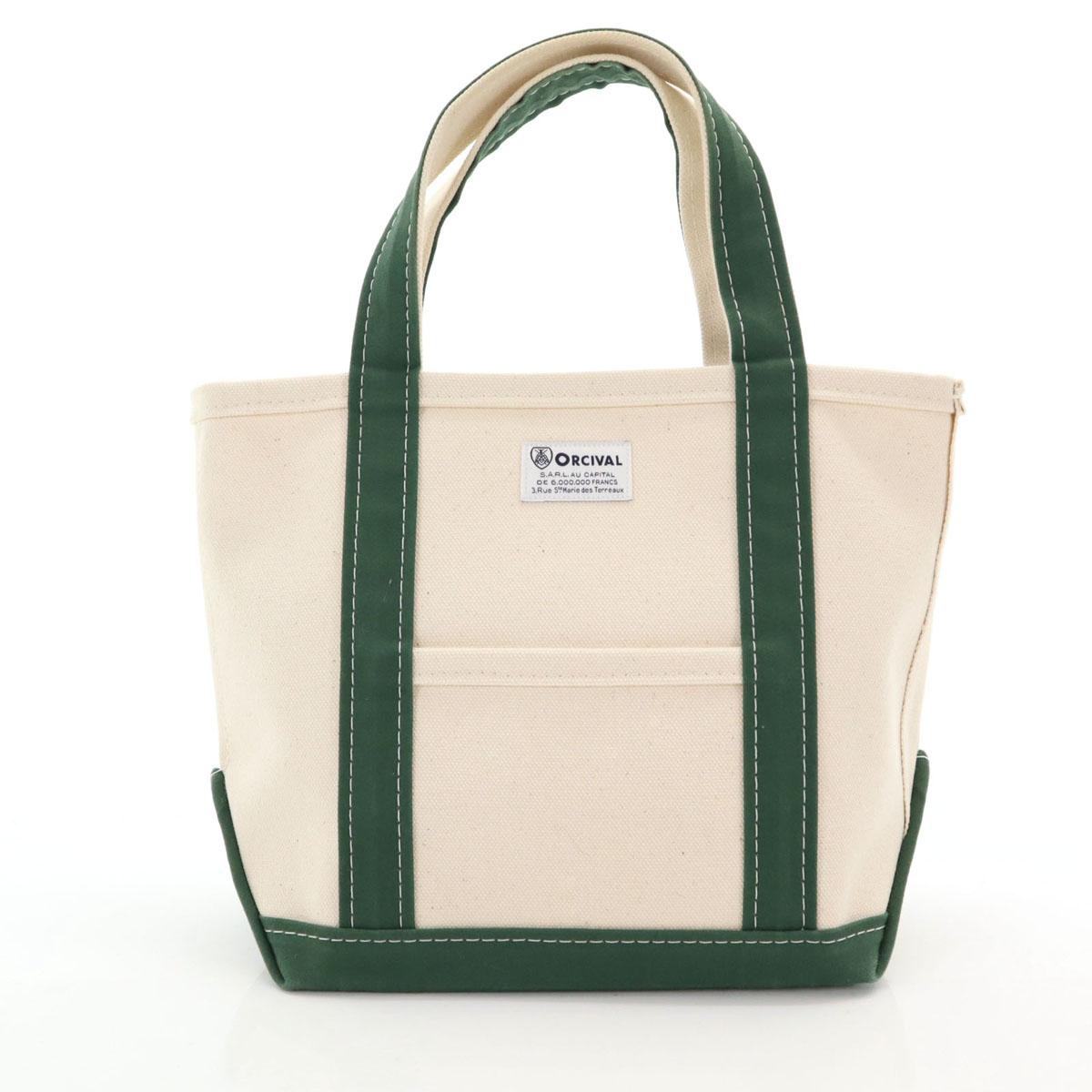 

ORCIVAL made in Japan canvas Tote Bag White x Green Women Used