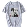 Death Note Sommer Unisex Weibliche T-shirt Tops Kurzarm Mode Baumwolle T-shirt Hip Hop Tees Anime Tops Übergroßen Streetwear