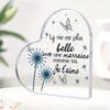 2D Flat Acrylic Blue Dandelion Butterfly Pattern Decoration, Indoor and Outdoor Decoration - No Battery/electricity Required, Free Day Decoration, Sho