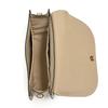 ANDSHIN Women's Shoulder Bag, Lightweight, Flap, Small, Compact, A0006 (Beige)