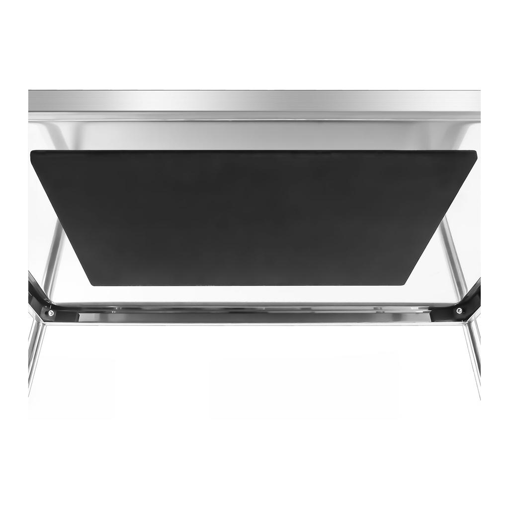 Stainless Steel Waiter Cart With Rails - 2 Shelves Royal Catering