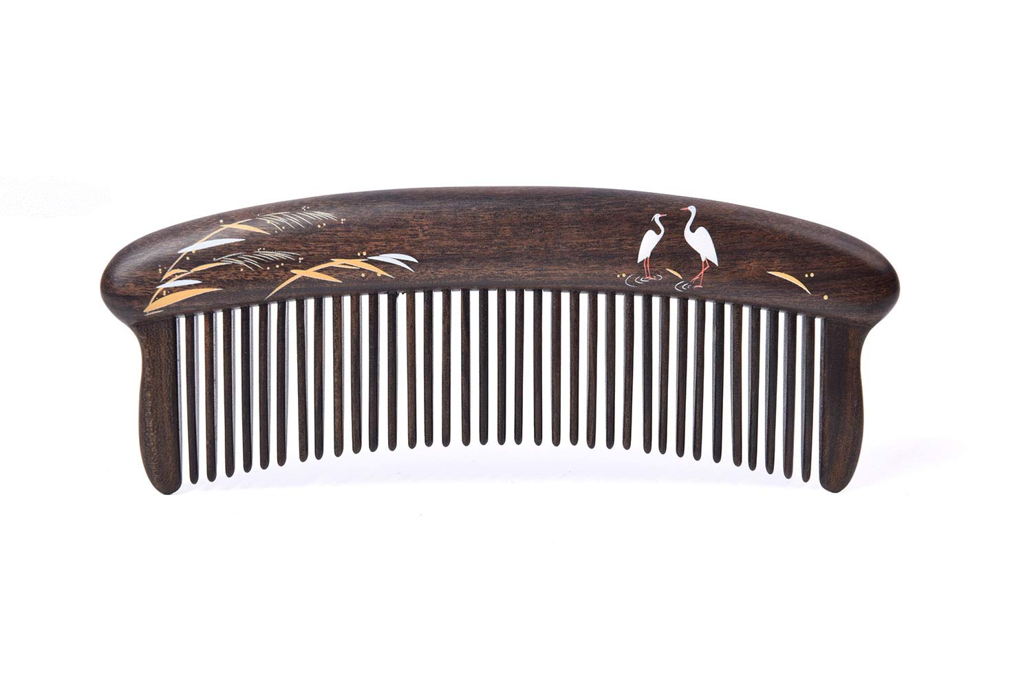 

TAN MUJIANG Деревянная Роскошная Расческа для Волос с Чехлом, Уход, Набор, Антистатическая, Зубцы-долото,