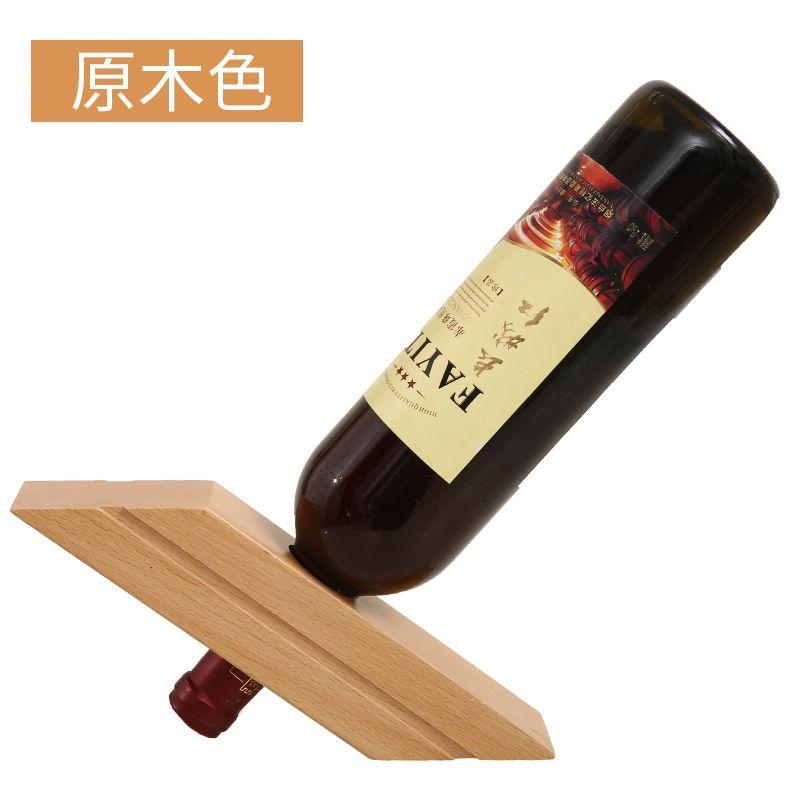 Semplice Portabottiglie in Legno Creativo Porta Bicchieri da Birra Espositore Ornamenti Domestico Portabottiglie Whiskey Champagne Decorazioni per Feste Articoli da Bar Durevole
