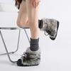 Snow Boots Women's 2025 Winter New Thick Soled Snow Boots Fashionable Retro Warm Casual Height Increasing Snow Boots