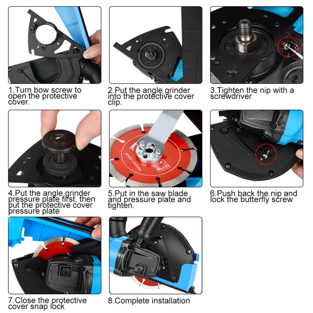 Grinding Cover Grinder Cutting Hood Hardware Accessories Engineering Plastic for Vacuum Cleaner