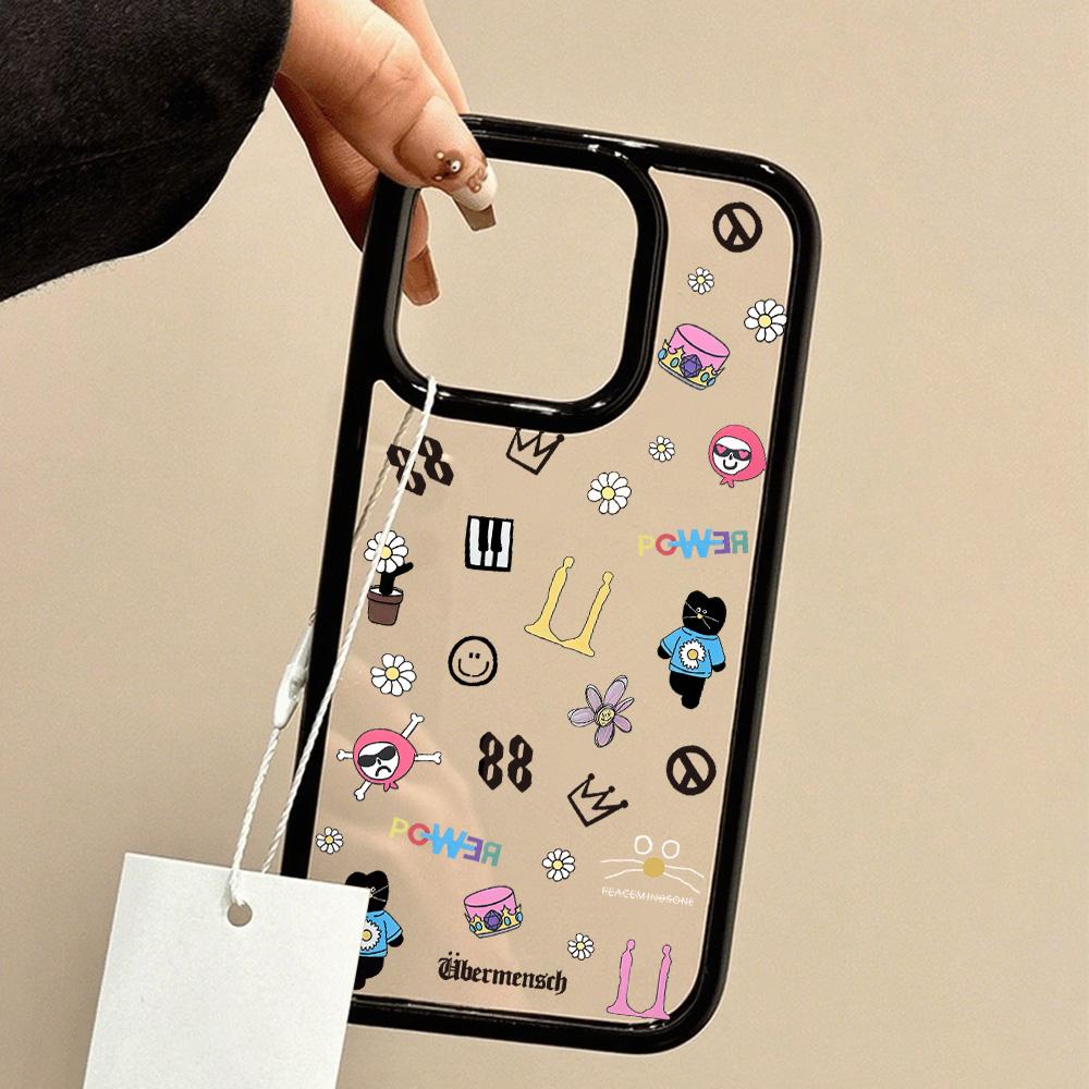 Acrylic Phone Case for iPhone 11 12 13 14 Pro 12 14 16 Pro Max for Samsung A16 A36 A56 S24 FE High-quality Painted Anti-fall Mobile Phone Case
