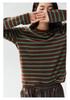 Yangzi Elegant Loose Striped Wool Sweater for Women - 2026 Early Autumn Collection