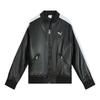 T7 Faux Leather Baseball Jacket 'Black White' Men's 636319-01