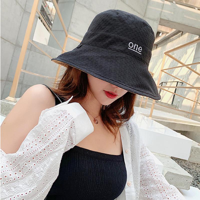 Damen Sommer Doppelseitig Tragbarer Fischerhut mit Breiter Krempe Outdoor Faltbarer Flacher Oberseite Panama Fischerhut Damen Reise Strand Visierhüte