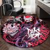 1pc Deku All Might & Katsuki Bakugo Round Carpet Anime Artwork Chair Mat, AntiSlip Rug for Office, Home Decor