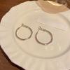 1 Pair Women Earrings Irregular Round Design Lightweight Shiny Circle