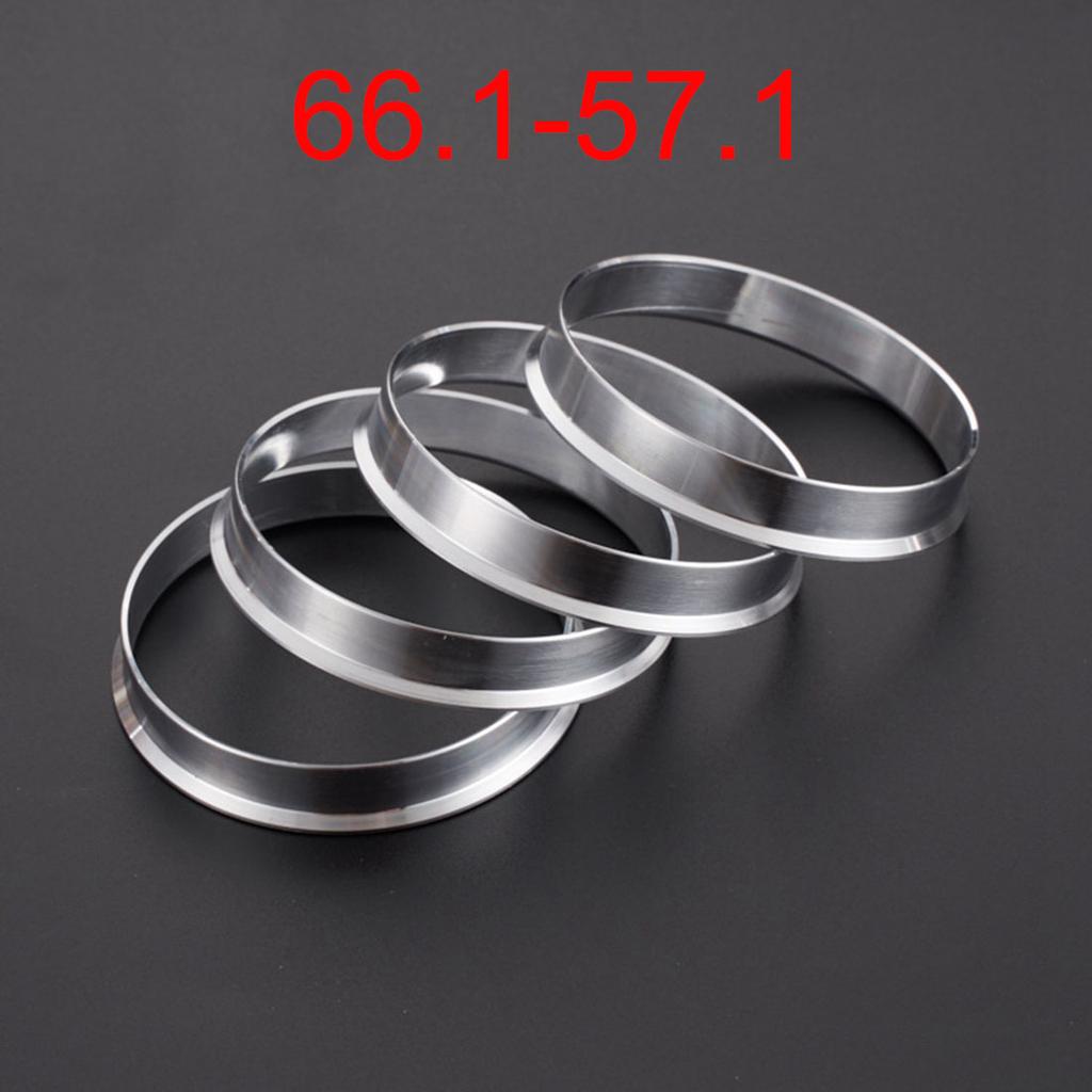 4pcs Car Aluminum Alloy Wheel Hub Centric Rings center Bore 60.1-56.1/66.6-57.1/66.1-64.1/67.1-57.1/73.1-57.1/73.1-60.1