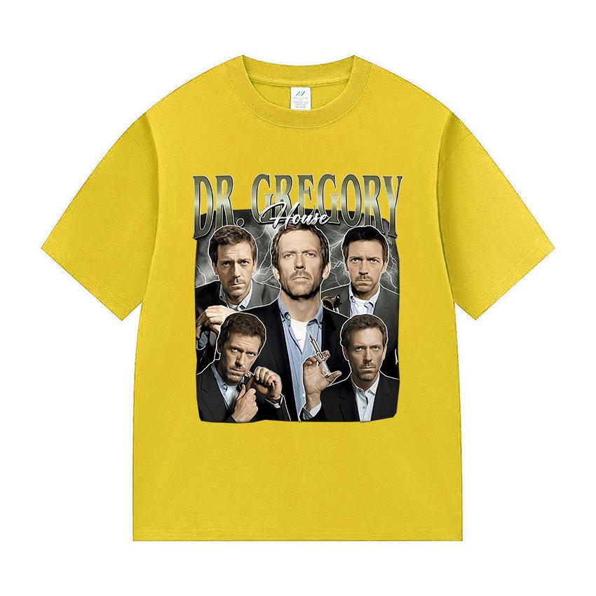 Dr Gregory House Md Vintage Graphic T Shirt Unisexs Gothic Fashion Short Sleeve Tshirts Unisex Casual 100 Cotton Tshirt Streetwear