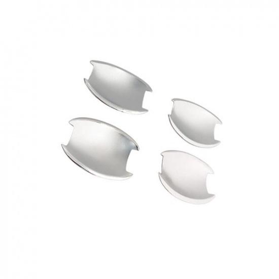 Style Chrome Outside Door Bowl Cup Cover Trim 4PCS For Hyundai Sonata 2011-2014