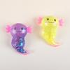 Glitter Salamander Squeeze Toy Stress Relief Cartoon Salamander Sugar Ball Sensory Toy Decompression Clear Animal Fidget Toy