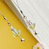 Hanging Cord Mobile Phone Lanyards with Bells Tulips Flower Hangings Pendant Tulip Phone Charm  Bag