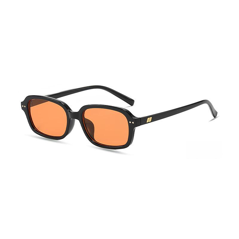 New classic small square rice nail sunglasses men's and women's fashion trend street concave sunscreen sunglasses