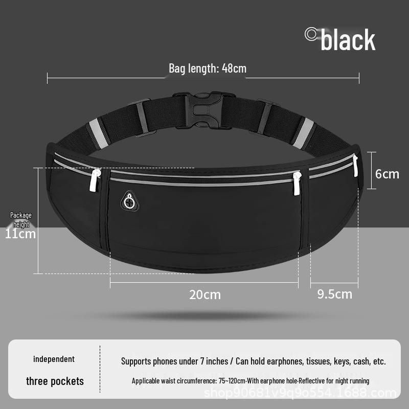 Waterproof Unisex Sports Waist Bag for Running, Travel, Fitness & Hiking